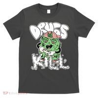Drugs Kill Marijuana Bud Cartoon T-Shirt thumb 0