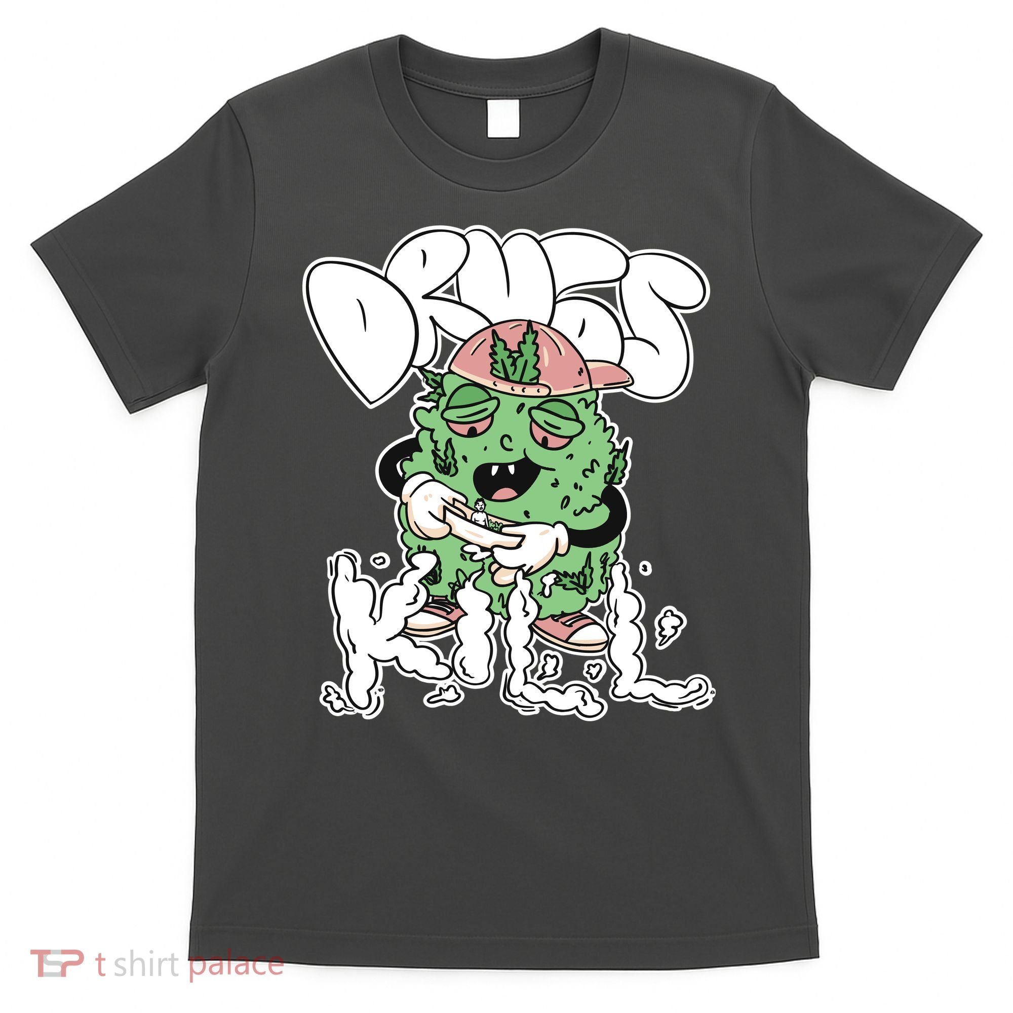 Drugs Kill Marijuana Bud Cartoon T-Shirt