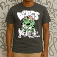 Drugs Kill Marijuana Bud Cartoon T-Shirt thumb 3