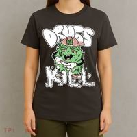 Drugs Kill Marijuana Bud Cartoon T-Shirt thumb 4