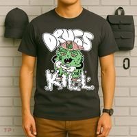 Drugs Kill Marijuana Bud Cartoon T-Shirt thumb 6