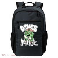 Drugs Kill Marijuana Bud Cartoon Backpack thumb 0