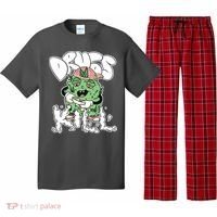 Drugs Kill Marijuana Bud Cartoon Pajama Set thumb 0