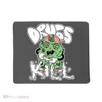 Drugs Kill Marijuana Bud Cartoon Mousepad thumb 0