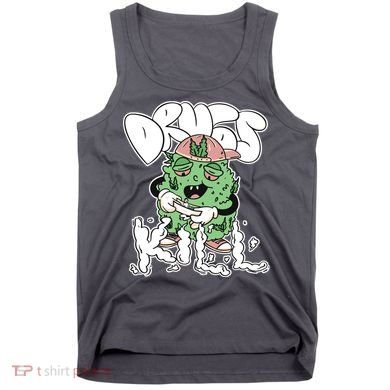 Drugs Kill Marijuana Bud Cartoon Tank Top