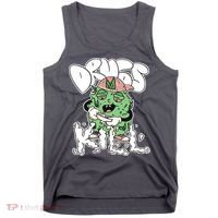 Drugs Kill Marijuana Bud Cartoon Tank Top thumb 0