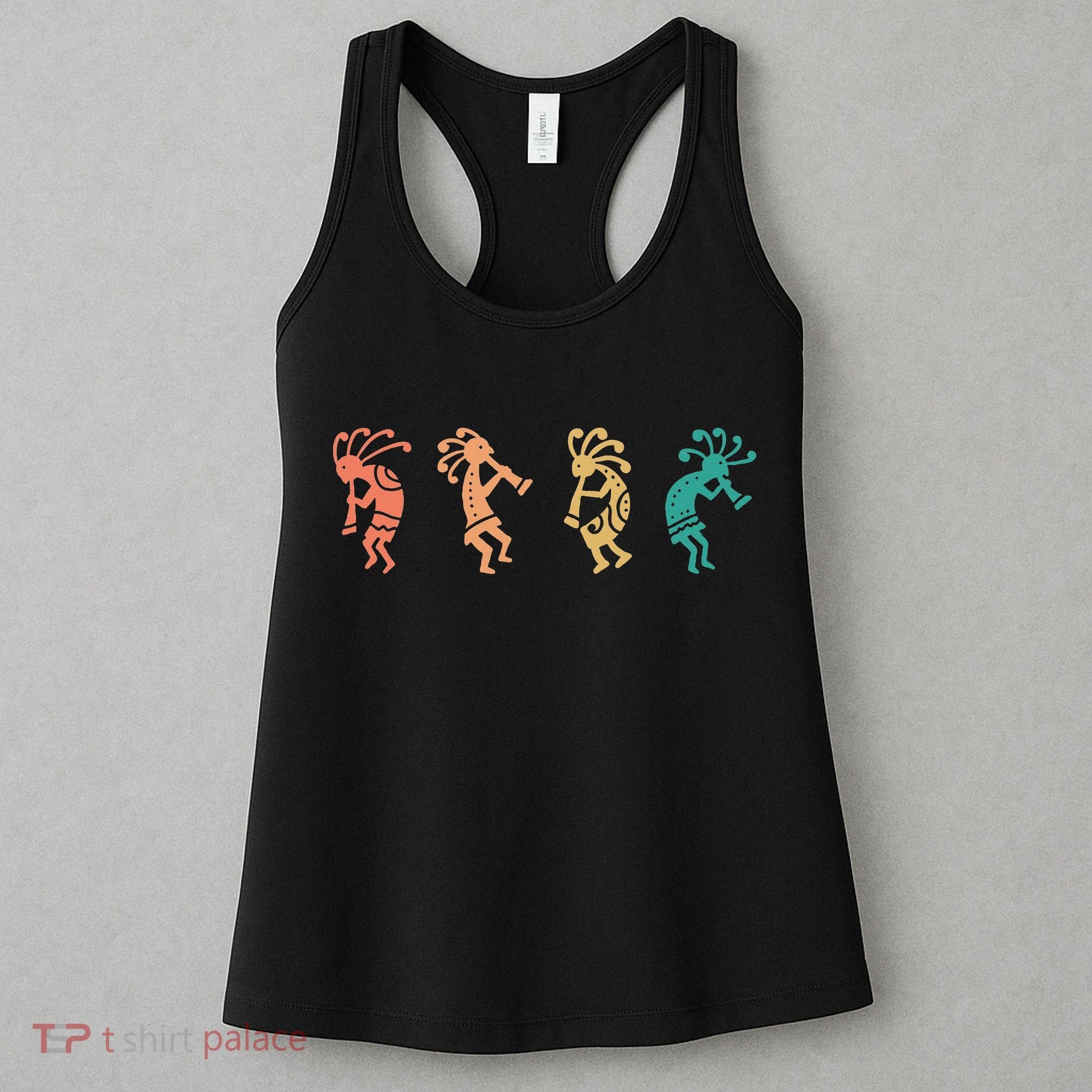 Dancing Kokopelli Southwestern USA Native American Symbol Women's Tank Top