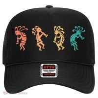 Dancing Kokopelli Southwestern USA Native American Symbol Hat thumb 0