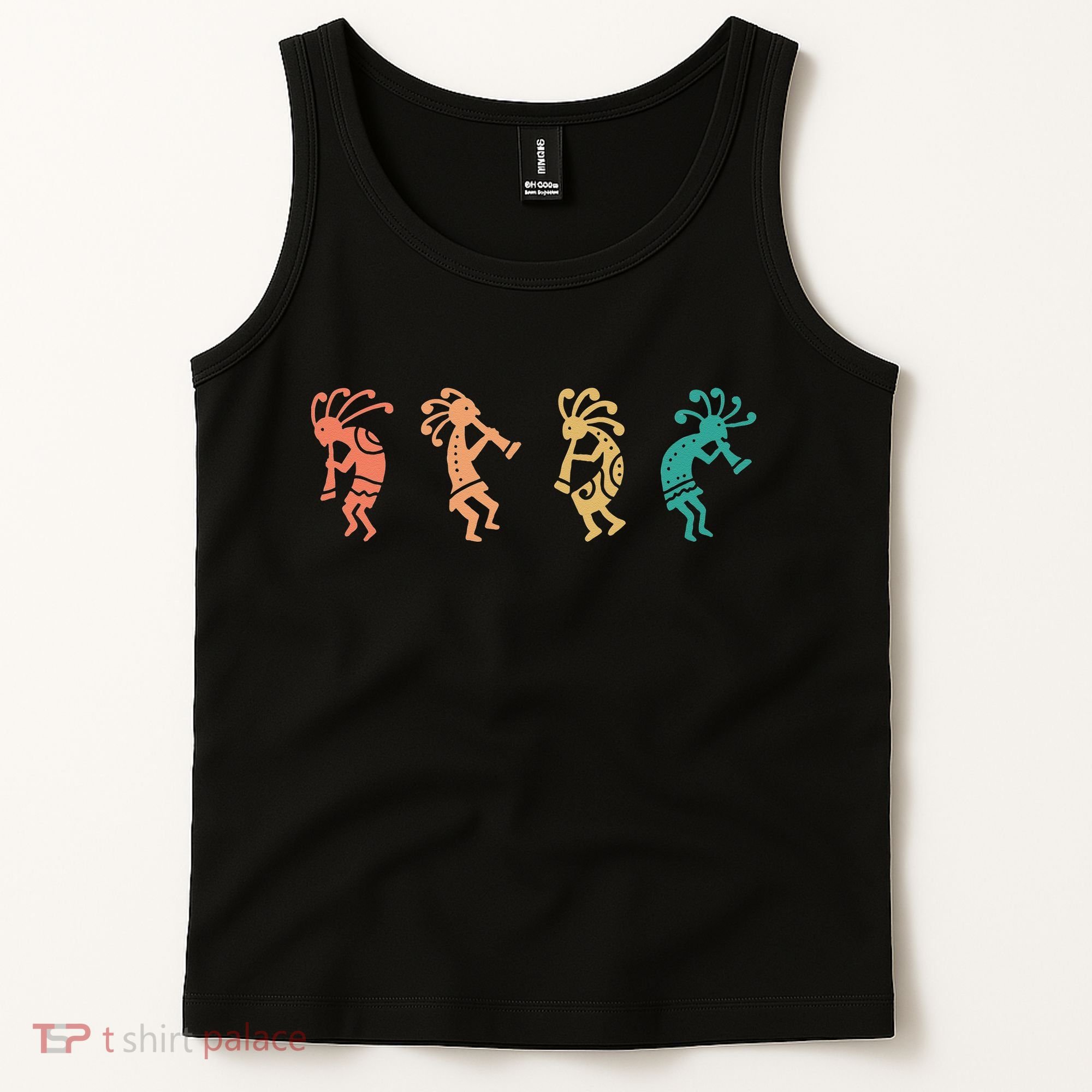 Dancing Kokopelli Southwestern USA Native American Symbol Tank Top