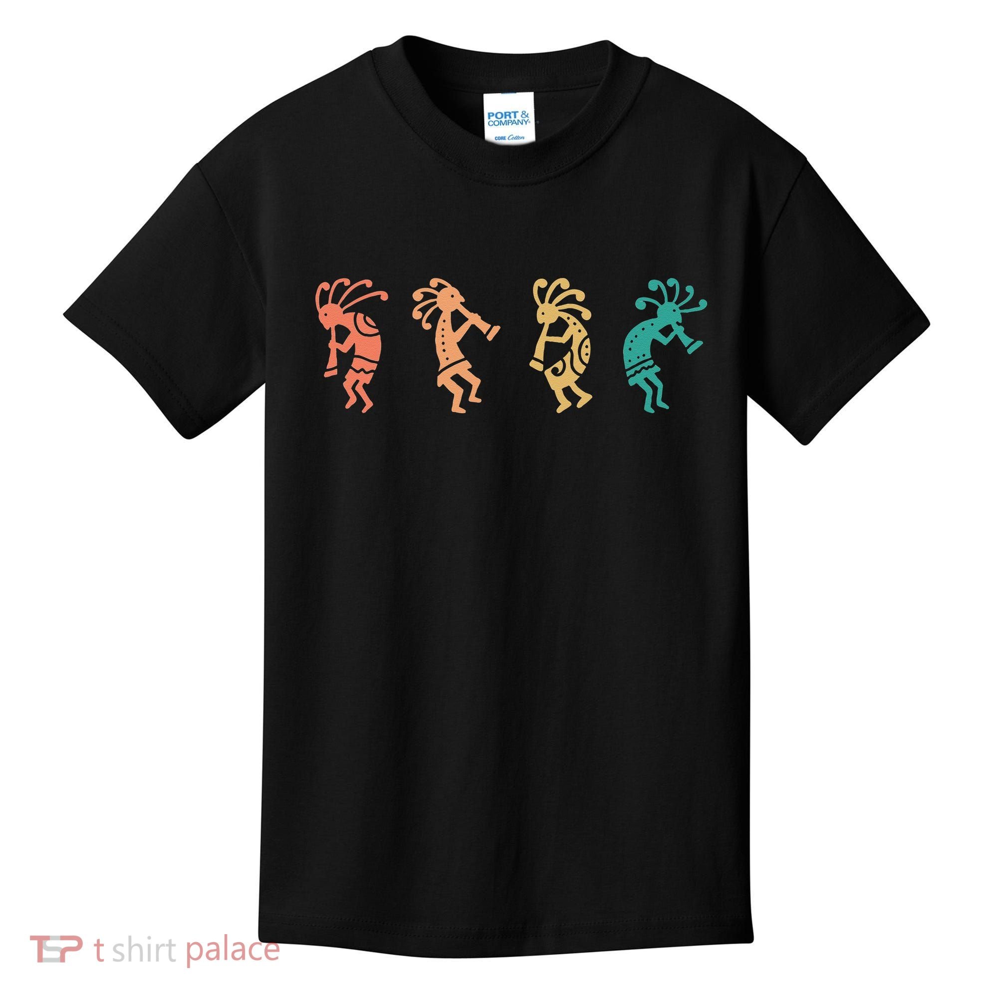 Dancing Kokopelli Southwestern USA Native American Symbol Kids T-Shirt