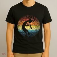 Dancing Kokopelli Southwestern USA Native American Symbol T-Shirt thumb 3