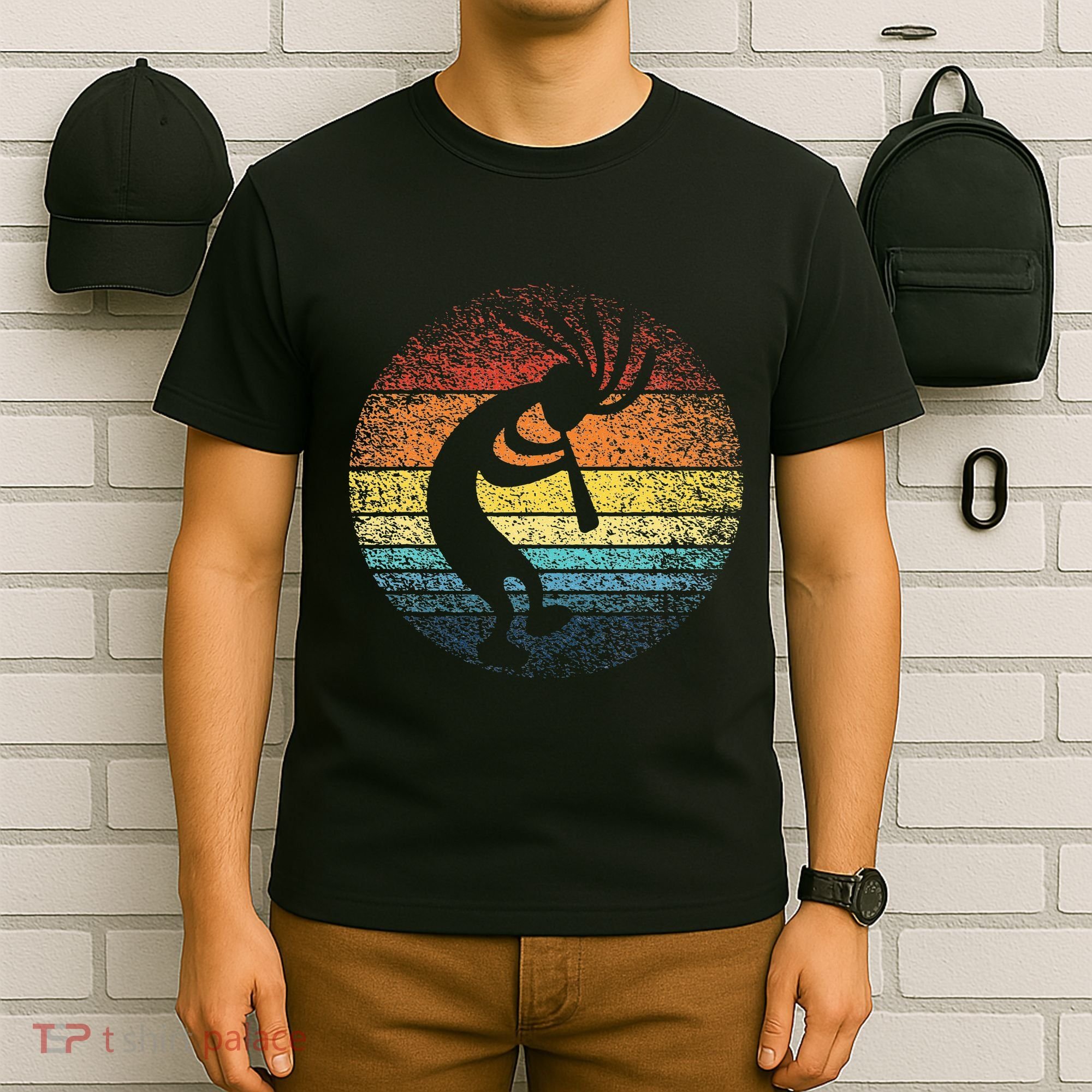 Dancing Kokopelli Southwestern USA Native American Symbol T-Shirt