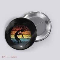 Dancing Kokopelli Southwestern USA Native American Symbol Button thumb 0