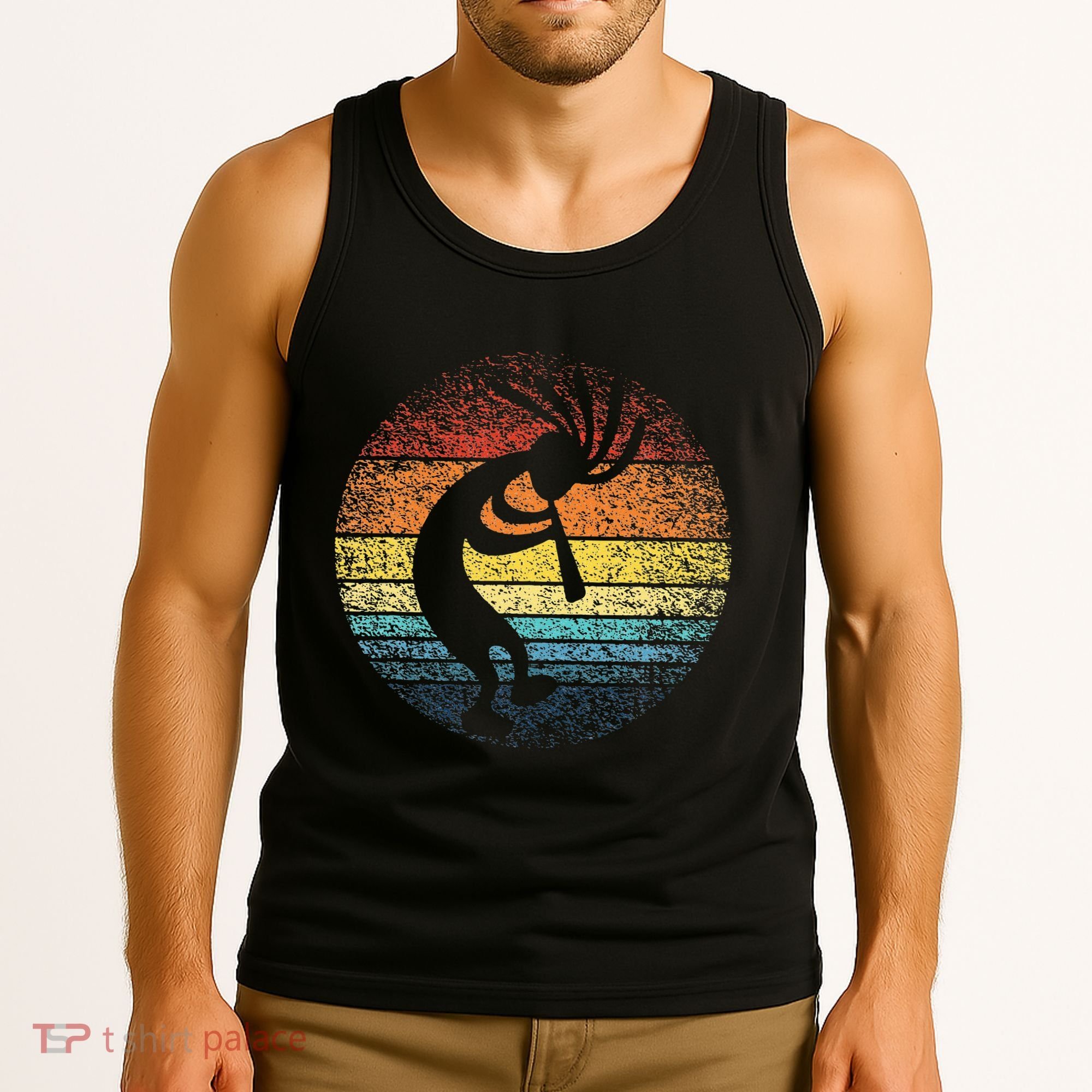 Dancing Kokopelli Southwestern USA Native American Symbol Tank Top