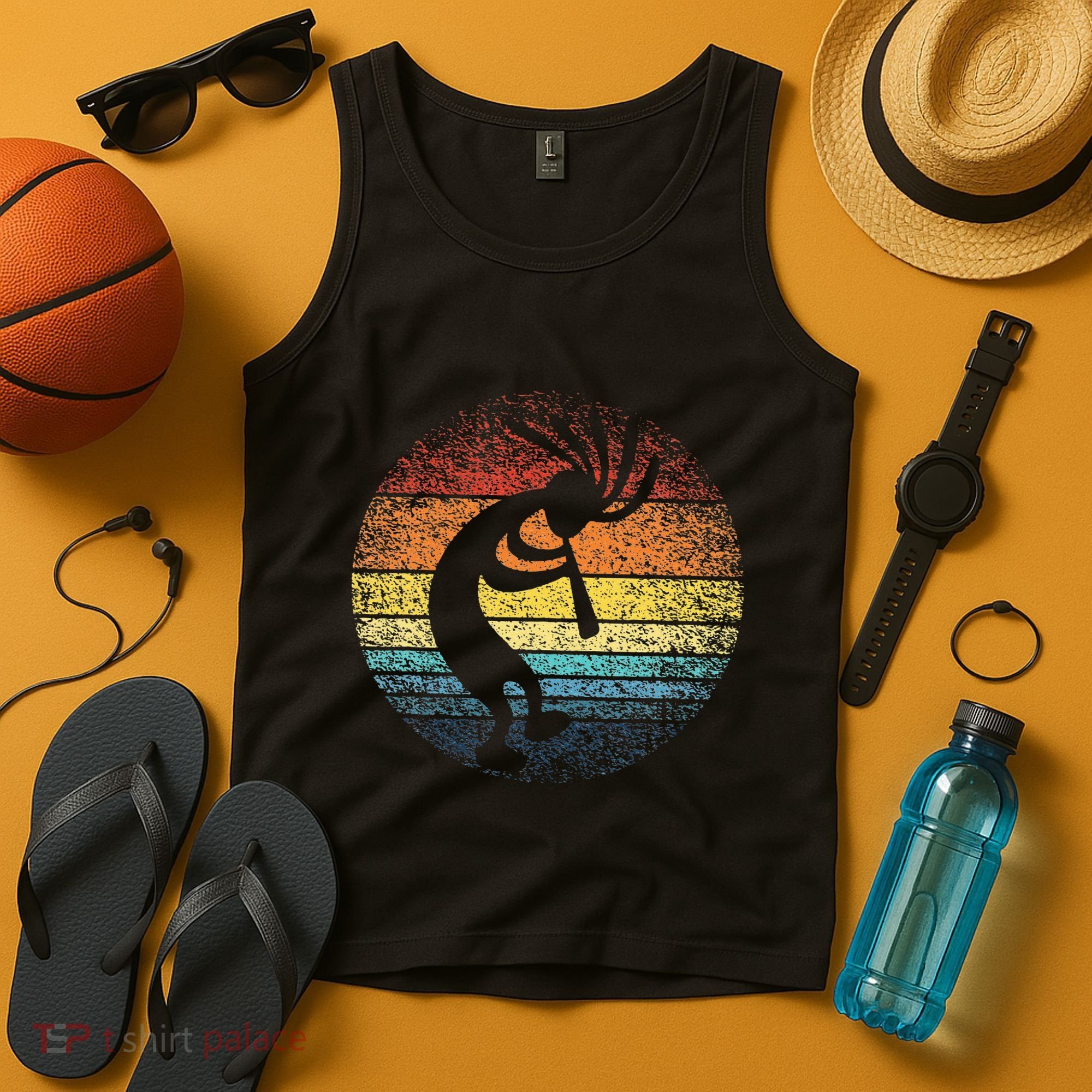 Dancing Kokopelli Southwestern USA Native American Symbol Tank Top