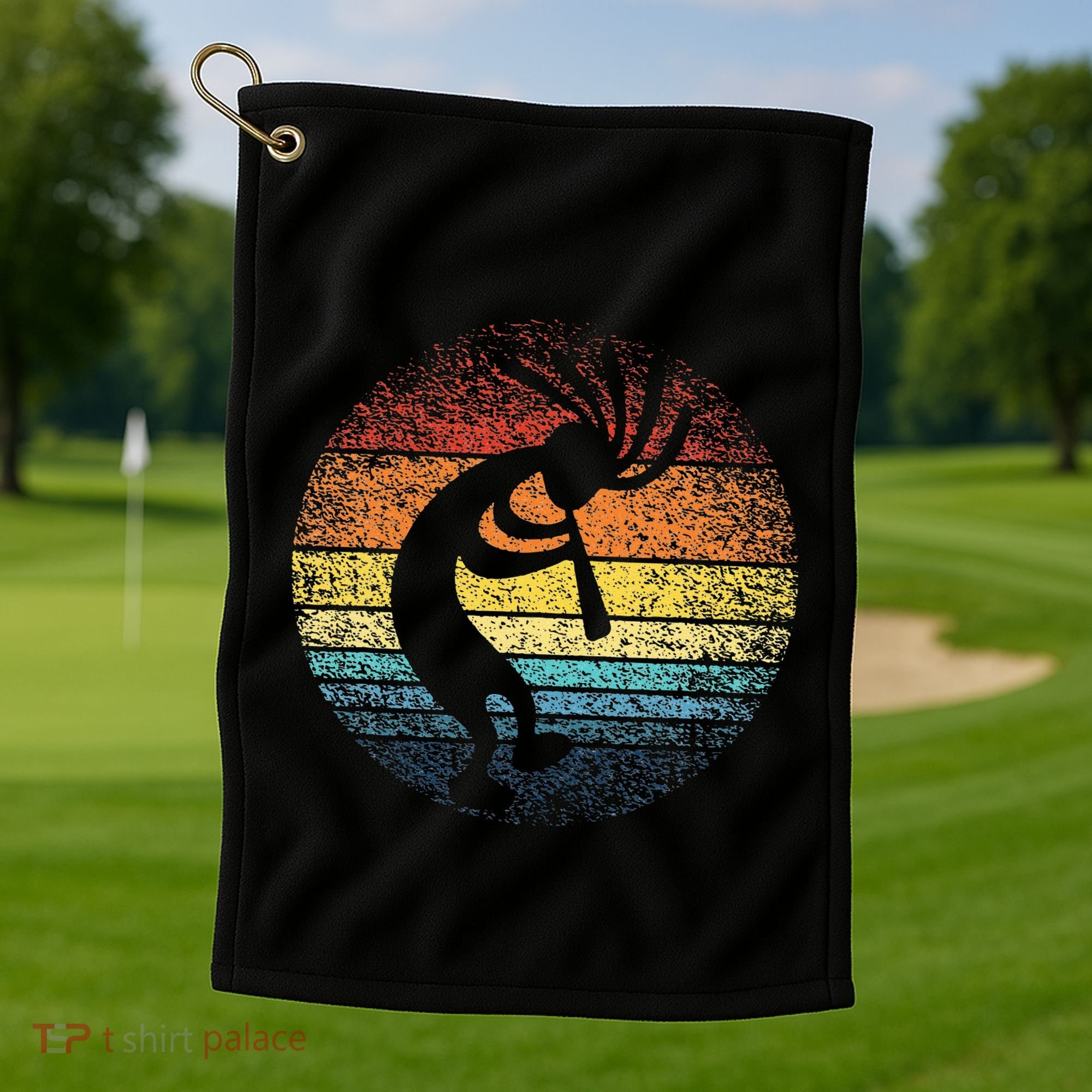 Dancing Kokopelli Southwestern USA Native American Symbol Golf Towel