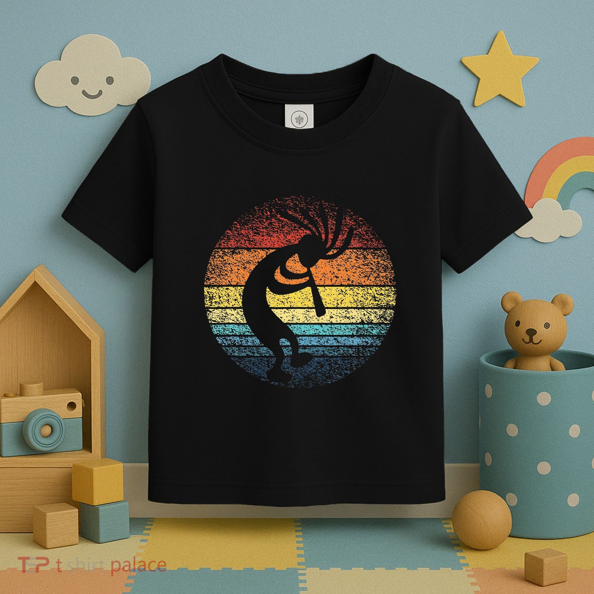Dancing Kokopelli Southwestern USA Native American Symbol Toddler T-Shirt