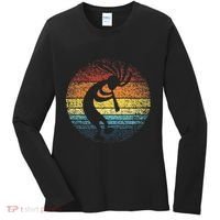 Dancing Kokopelli Southwestern USA Native American Symbol Women's Long Sleeve Shirt thumb 0