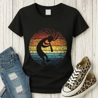 Dancing Kokopelli Southwestern USA Native American Symbol Women's T-Shirt thumb 3