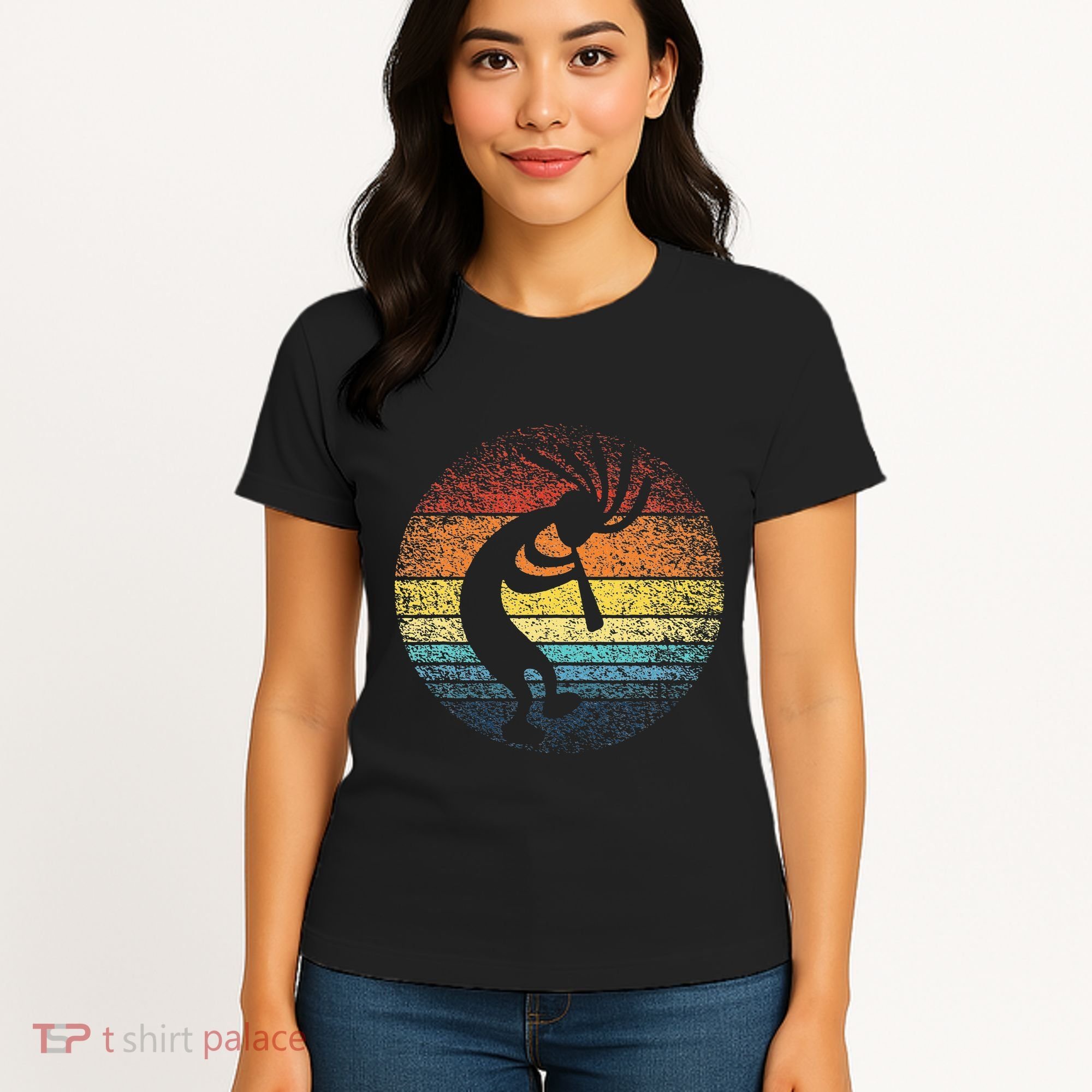 Dancing Kokopelli Southwestern USA Native American Symbol Women's T-Shirt