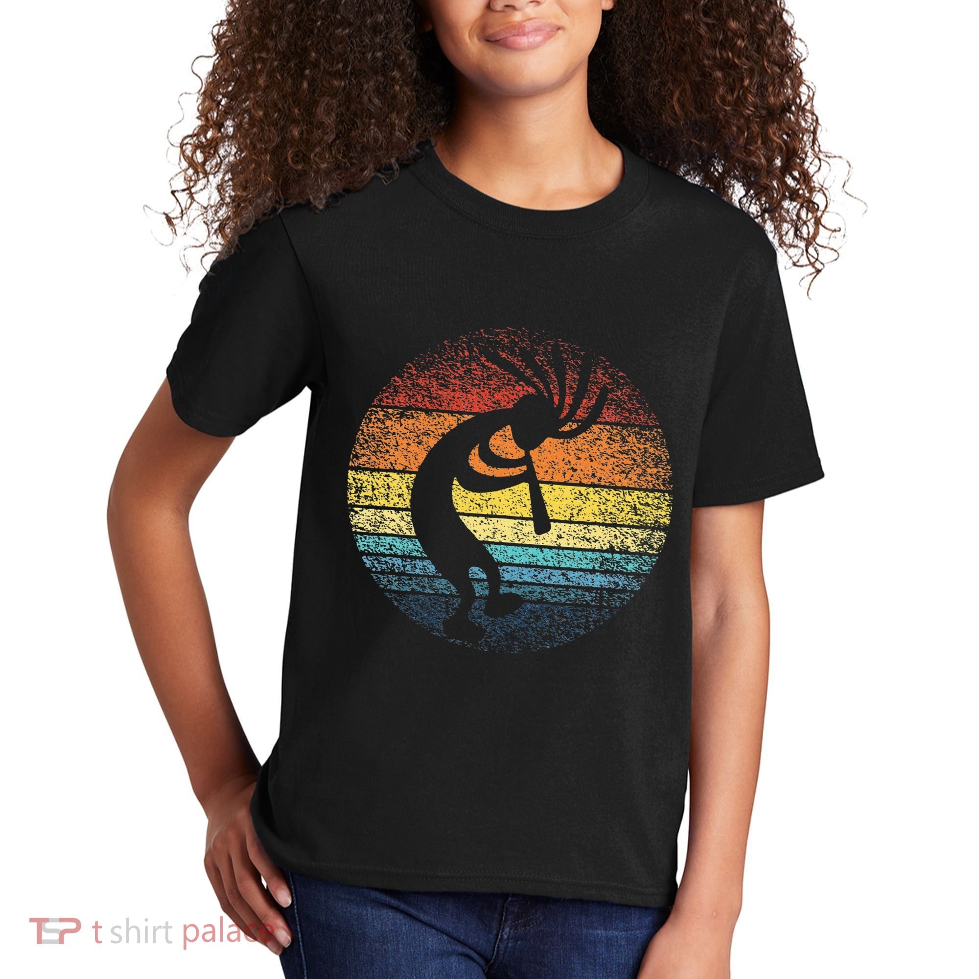 Dancing Kokopelli Southwestern USA Native American Symbol Kids T-Shirt