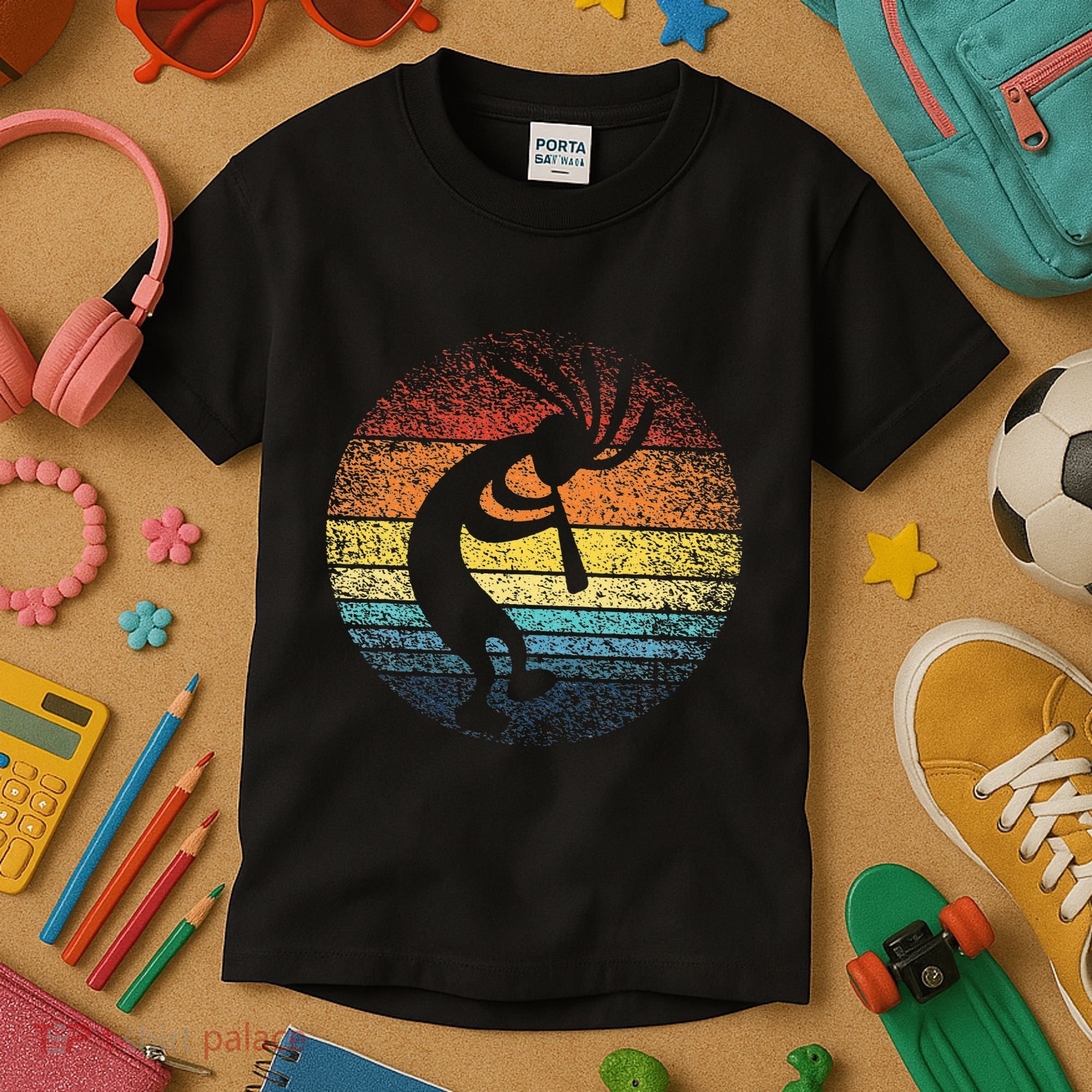 Dancing Kokopelli Southwestern USA Native American Symbol Kids T-Shirt