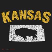 Distressed Kansas State And Buffalo Bison Women's Sweatshirt thumb 2