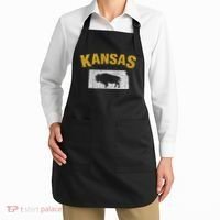 Distressed Kansas State And Buffalo Bison Apron thumb 2