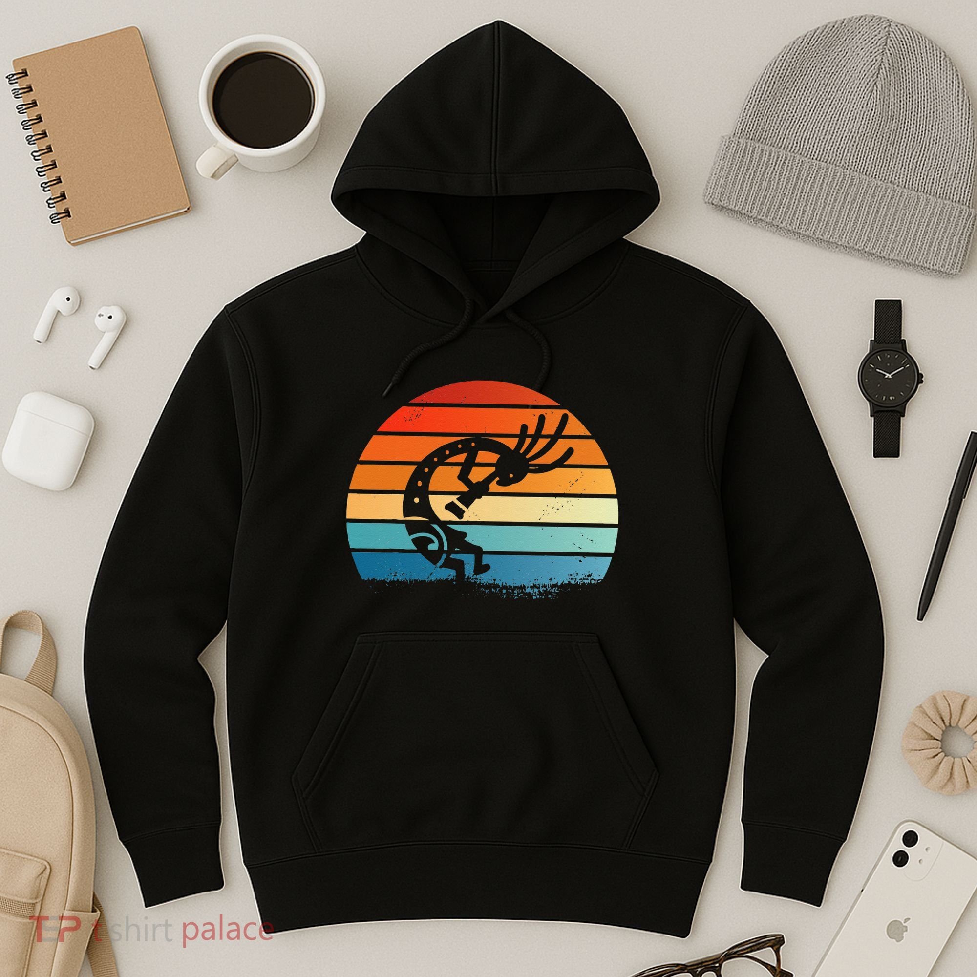 Dancing Kokopelli Southwestern USA Native American Symbol Hoodie