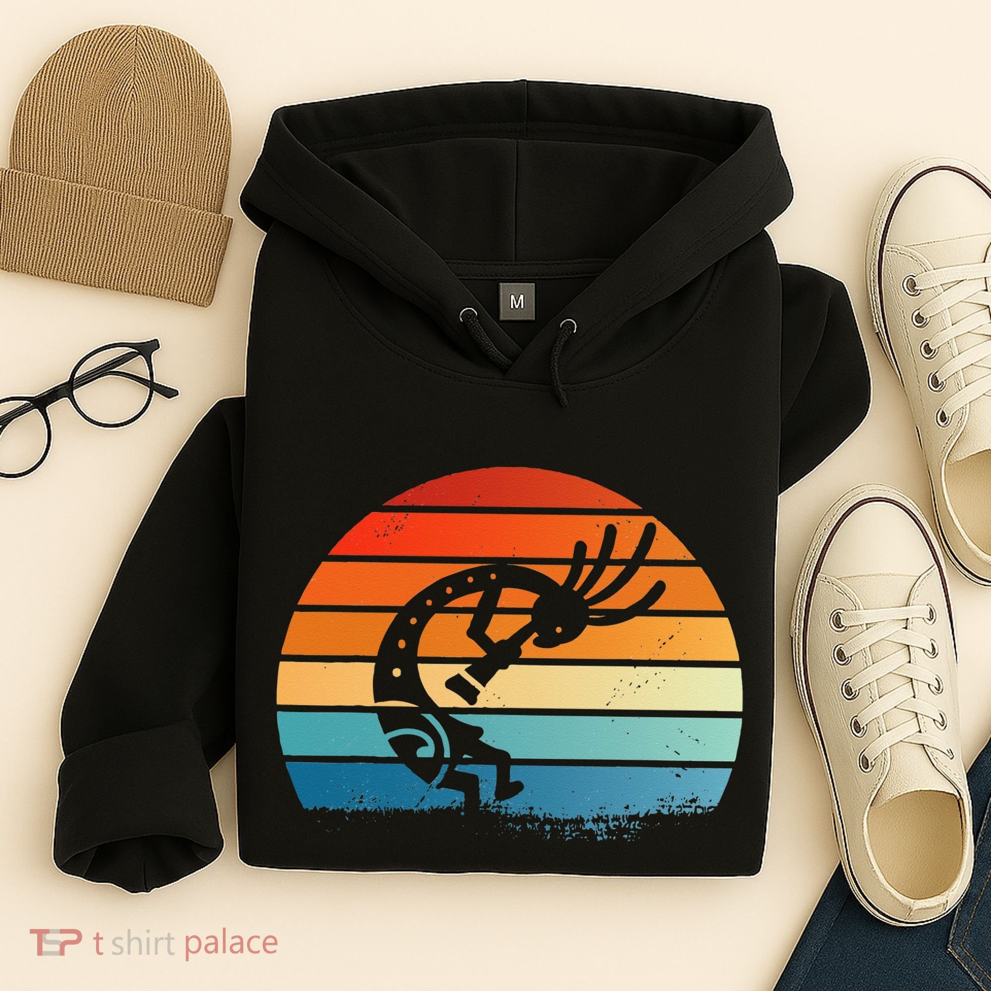 Dancing Kokopelli Southwestern USA Native American Symbol Hoodie