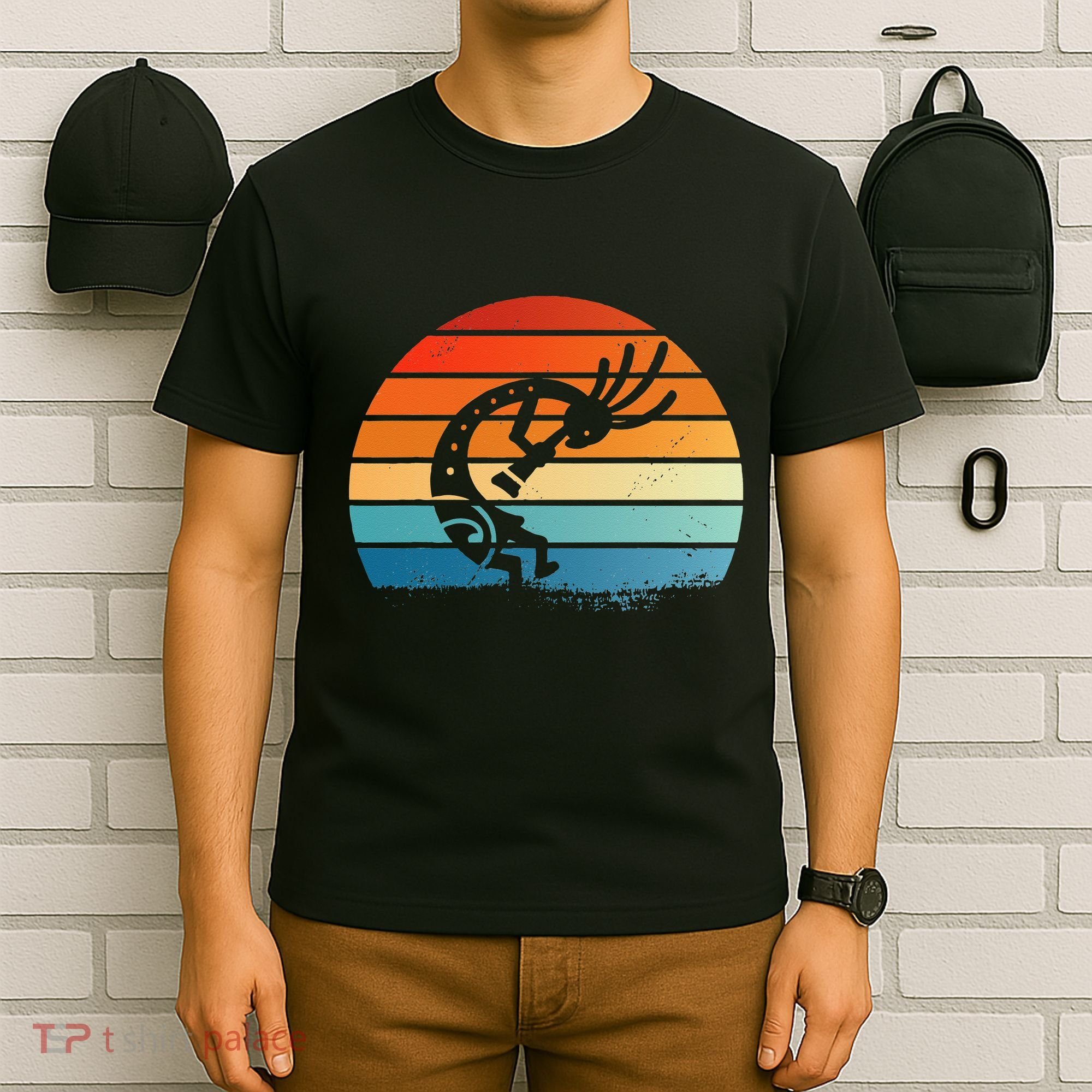 Dancing Kokopelli Southwestern USA Native American Symbol T-Shirt