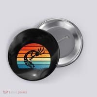 Dancing Kokopelli Southwestern USA Native American Symbol Button thumb 0