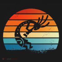 Dancing Kokopelli Southwestern USA Native American Symbol Women's Hoodie thumb 2