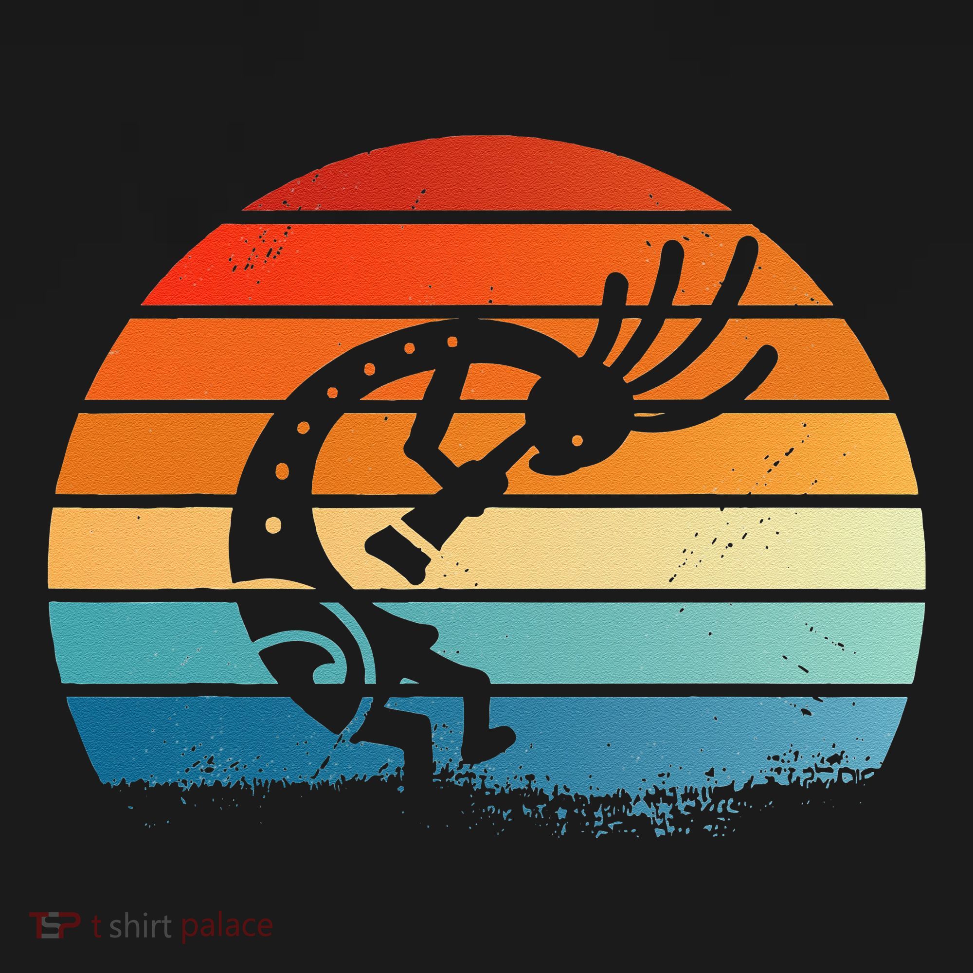 Dancing Kokopelli Southwestern USA Native American Symbol Women's Hoodie