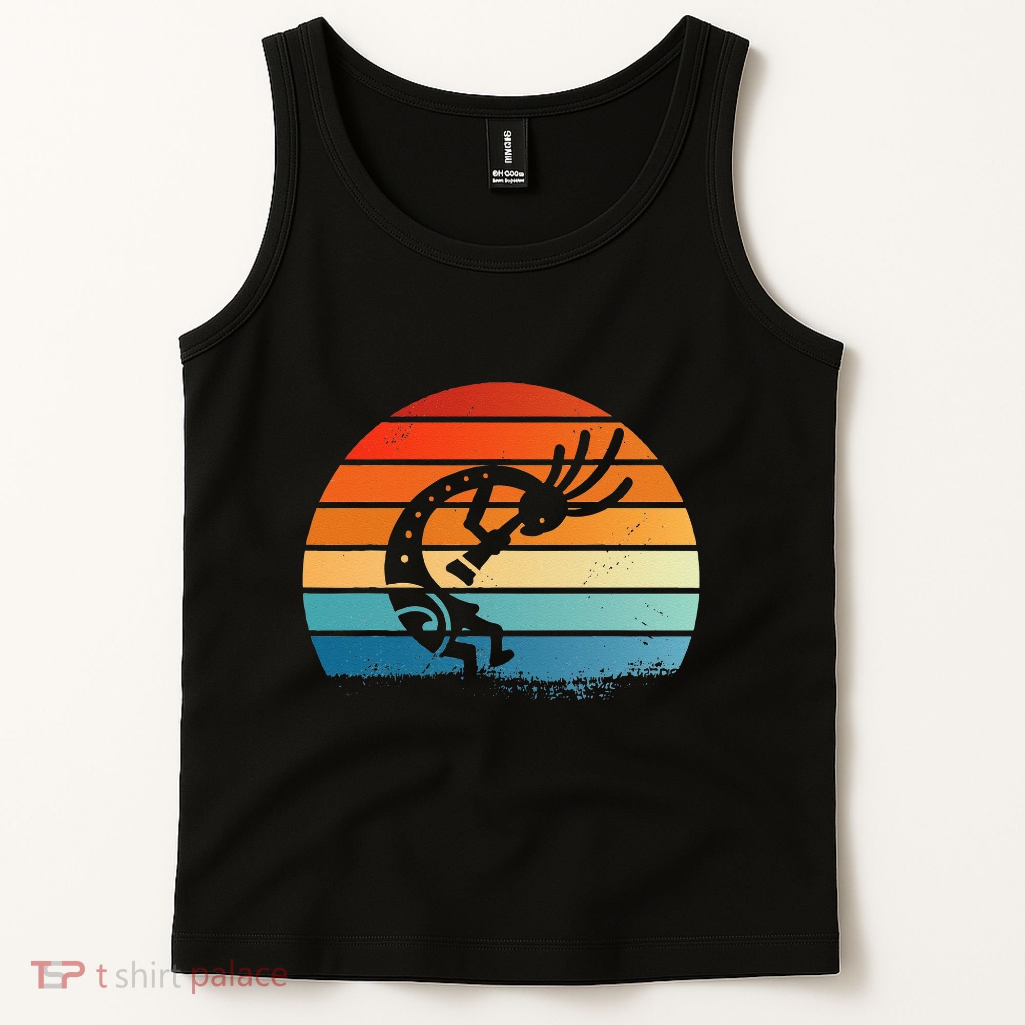 Dancing Kokopelli Southwestern USA Native American Symbol Tank Top