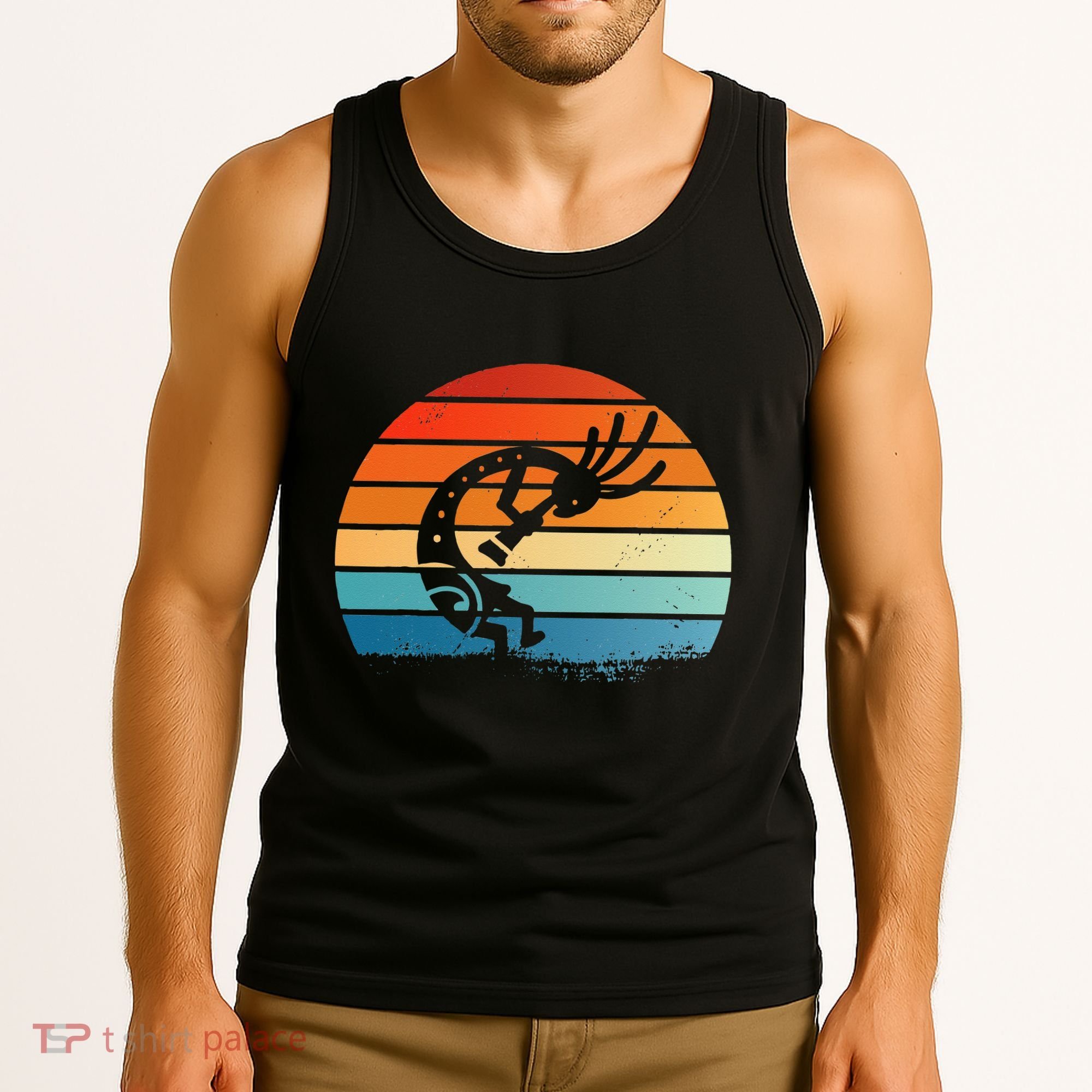 Dancing Kokopelli Southwestern USA Native American Symbol Tank Top