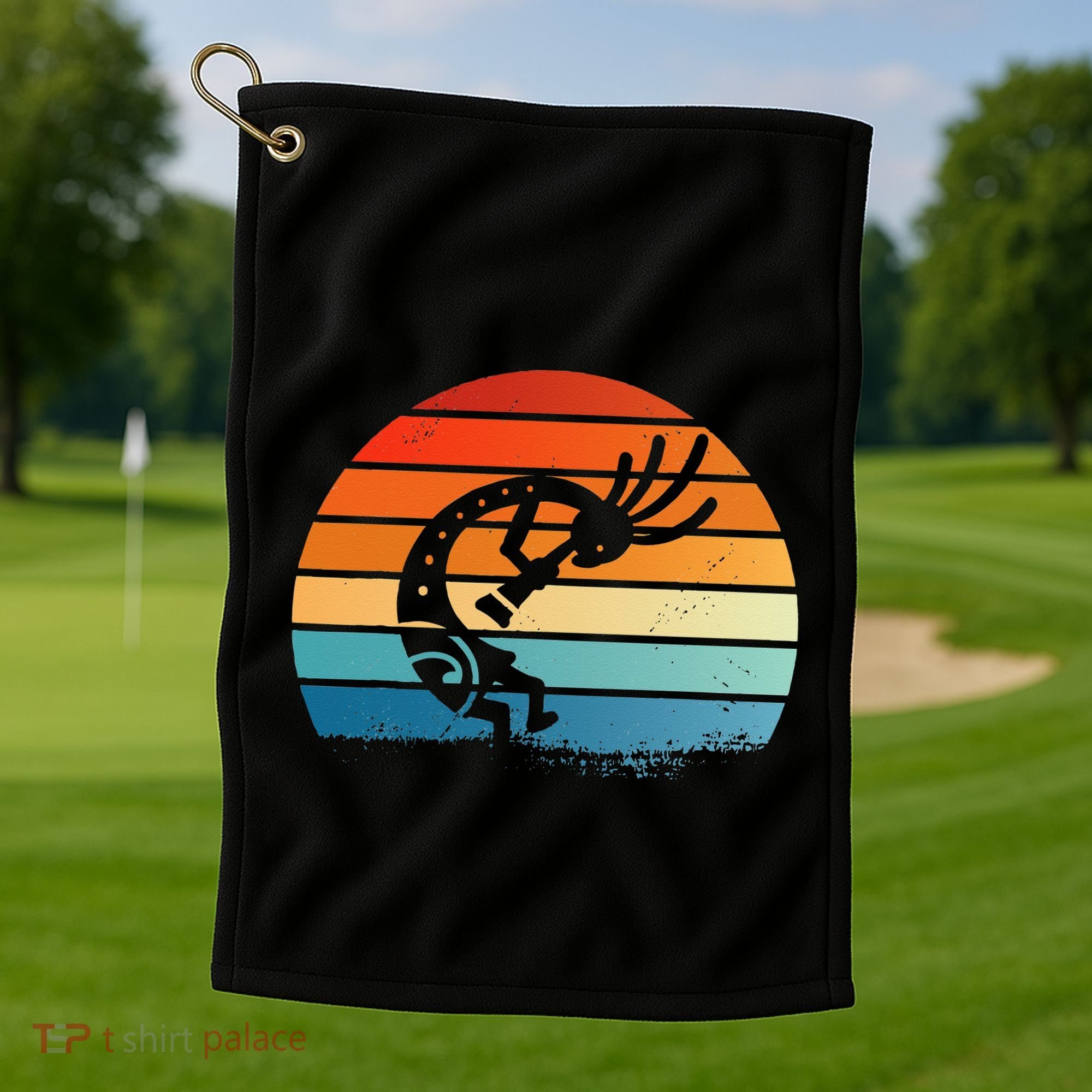 Dancing Kokopelli Southwestern USA Native American Symbol Golf Towel