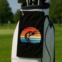 Dancing Kokopelli Southwestern USA Native American Symbol Golf Towel thumb 2