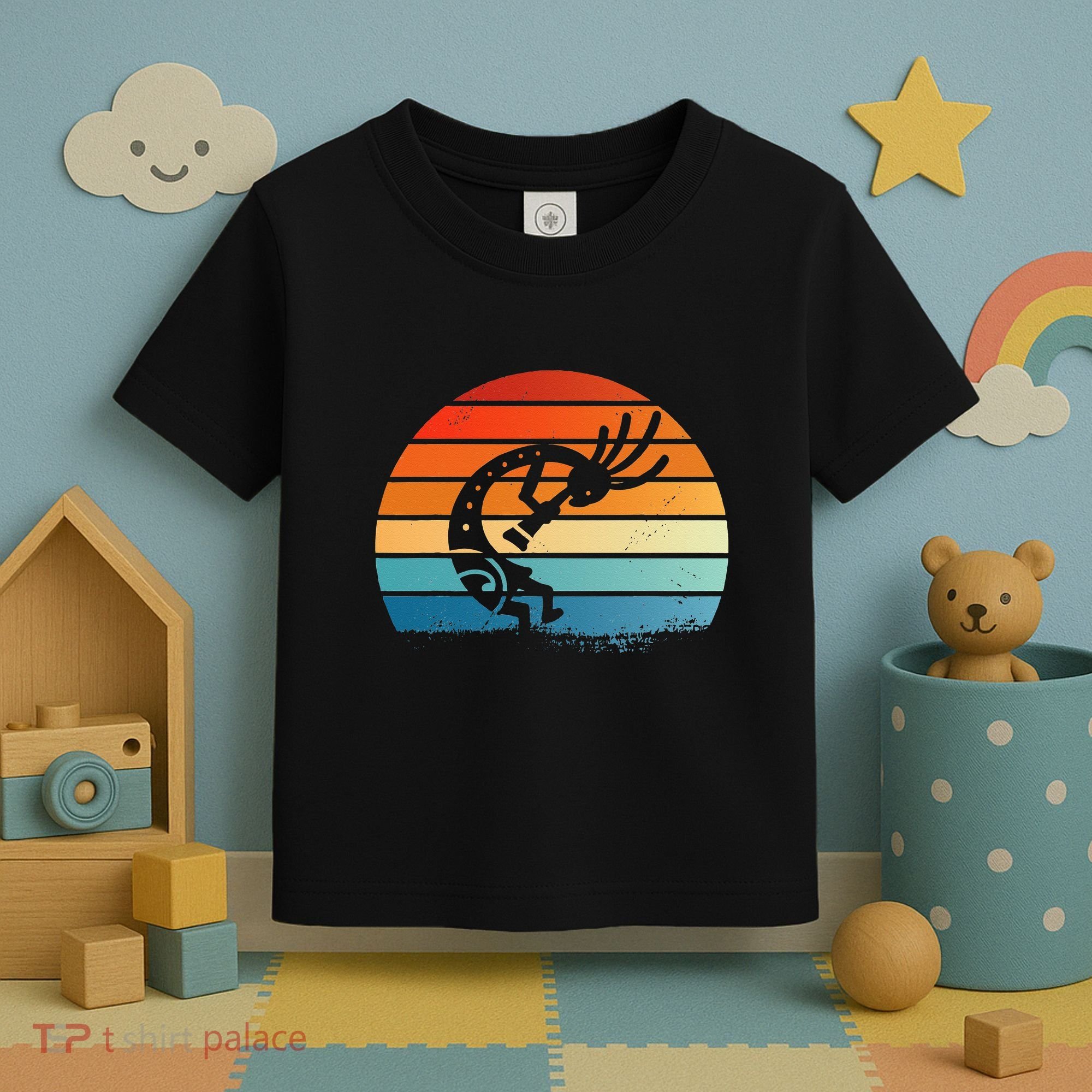 Dancing Kokopelli Southwestern USA Native American Symbol Toddler T-Shirt