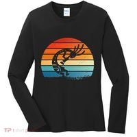 Dancing Kokopelli Southwestern USA Native American Symbol Women's Long Sleeve Shirt thumb 0