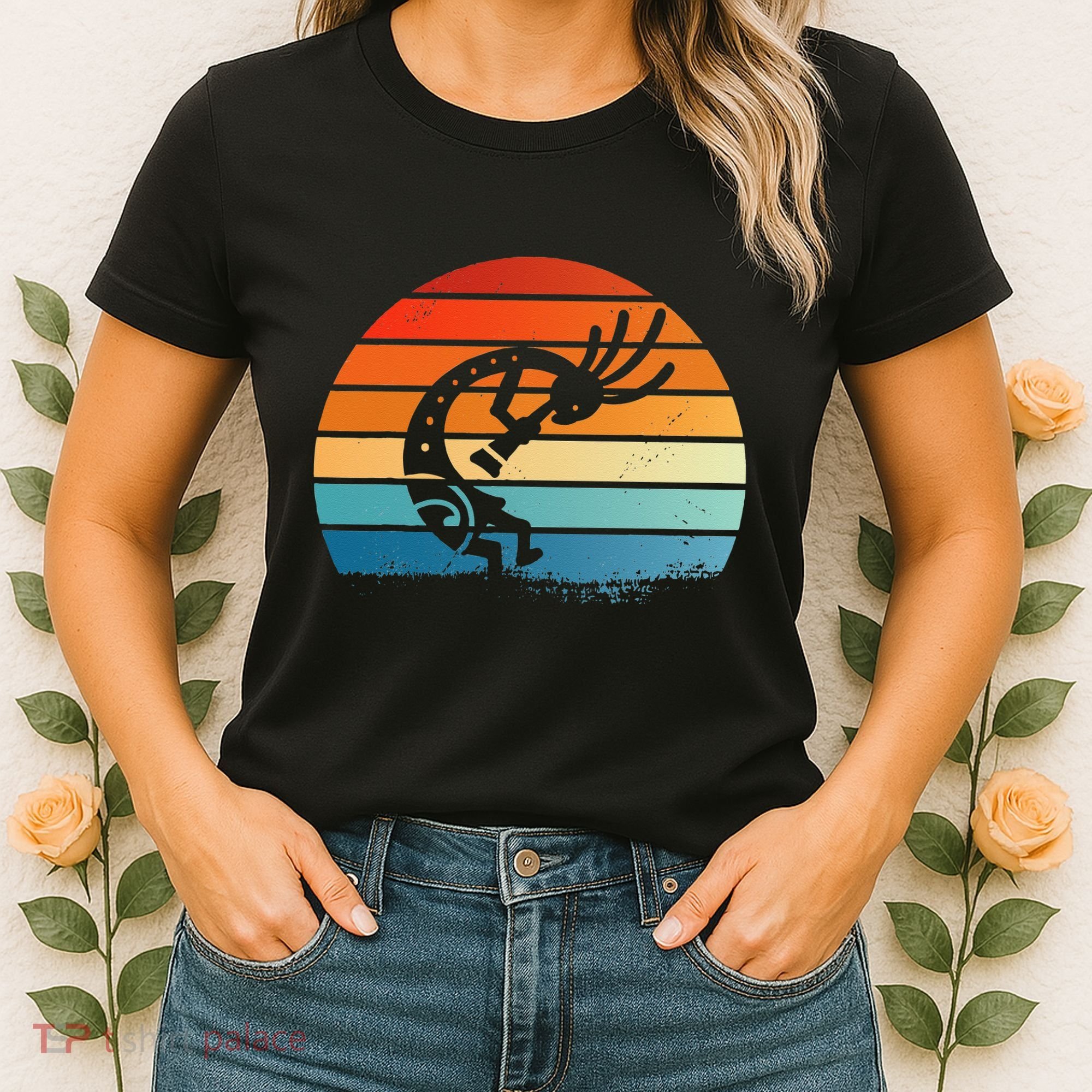 Dancing Kokopelli Southwestern USA Native American Symbol Women's T-Shirt