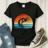 Dancing Kokopelli Southwestern USA Native American Symbol Women's T-Shirt thumb 3