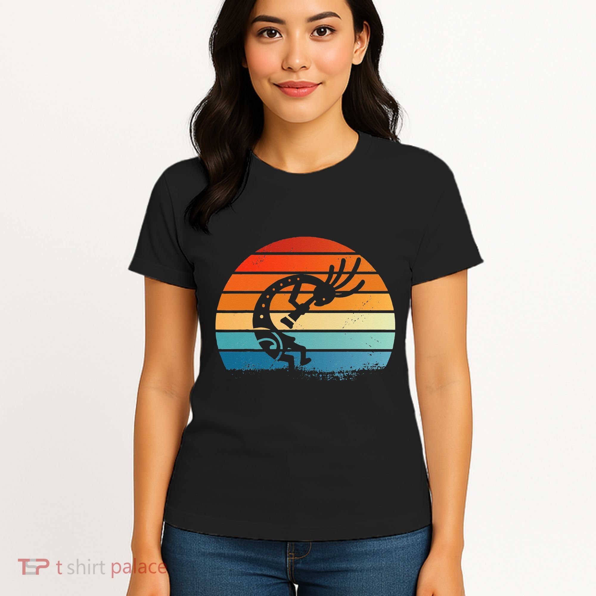 Dancing Kokopelli Southwestern USA Native American Symbol Women's T-Shirt