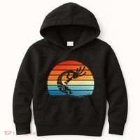 Dancing Kokopelli Southwestern USA Native American Symbol Kids Hoodie thumb 0