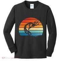 Dancing Kokopelli Southwestern USA Native American Symbol Kids Long Sleeve Shirt thumb 0
