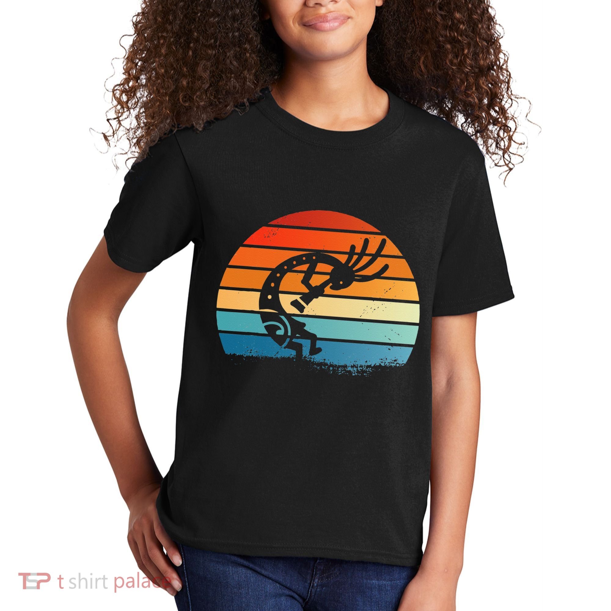 Dancing Kokopelli Southwestern USA Native American Symbol Kids T-Shirt