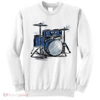 Drum Kit Sketch Music Sweatshirt thumb 0