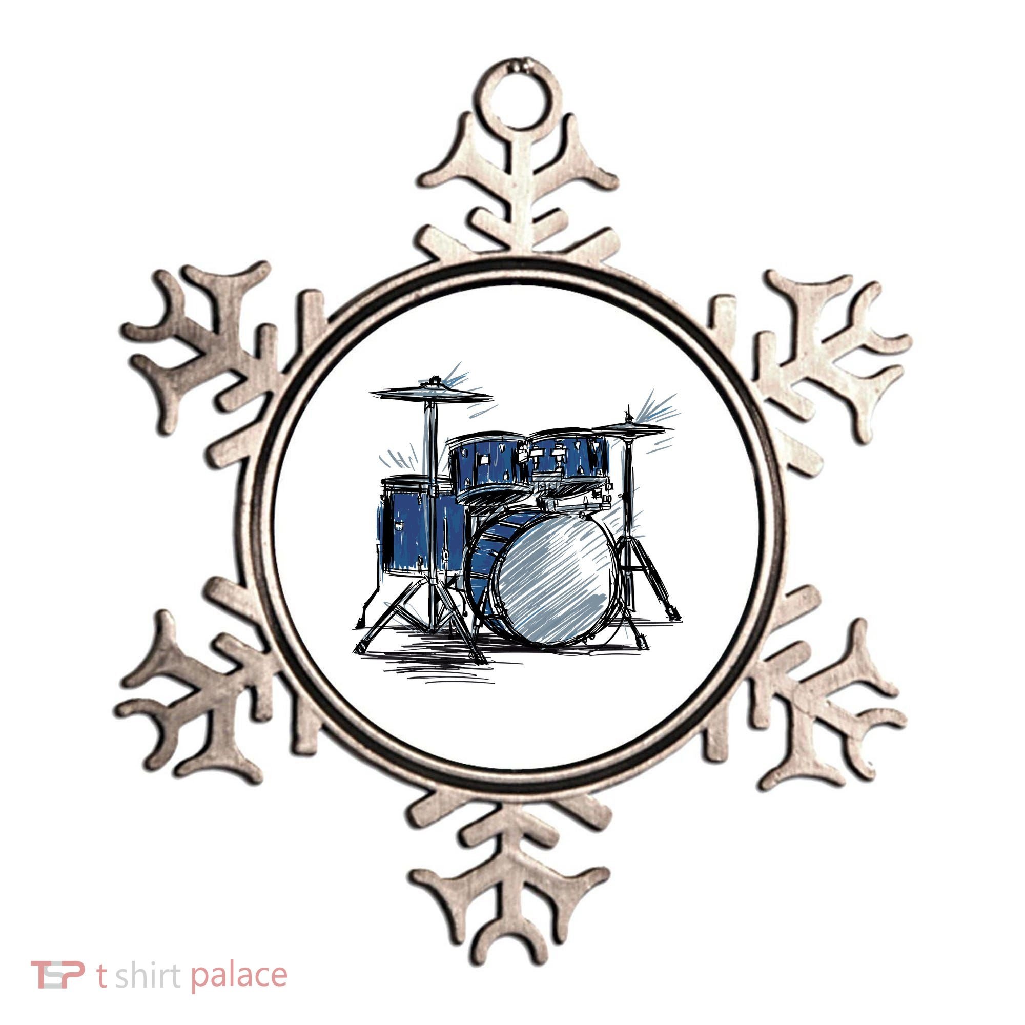 Drum Kit Sketch Music Ornament