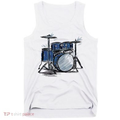 Drum Kit Sketch Music Tank Top