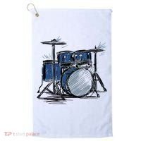 Drum Kit Sketch Music Golf Towel thumb 0